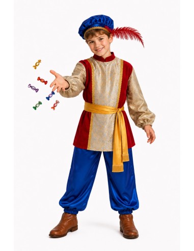 Costume Paggetto Gaspar di lusso | Costumi per bambini Il Re del Carnevale